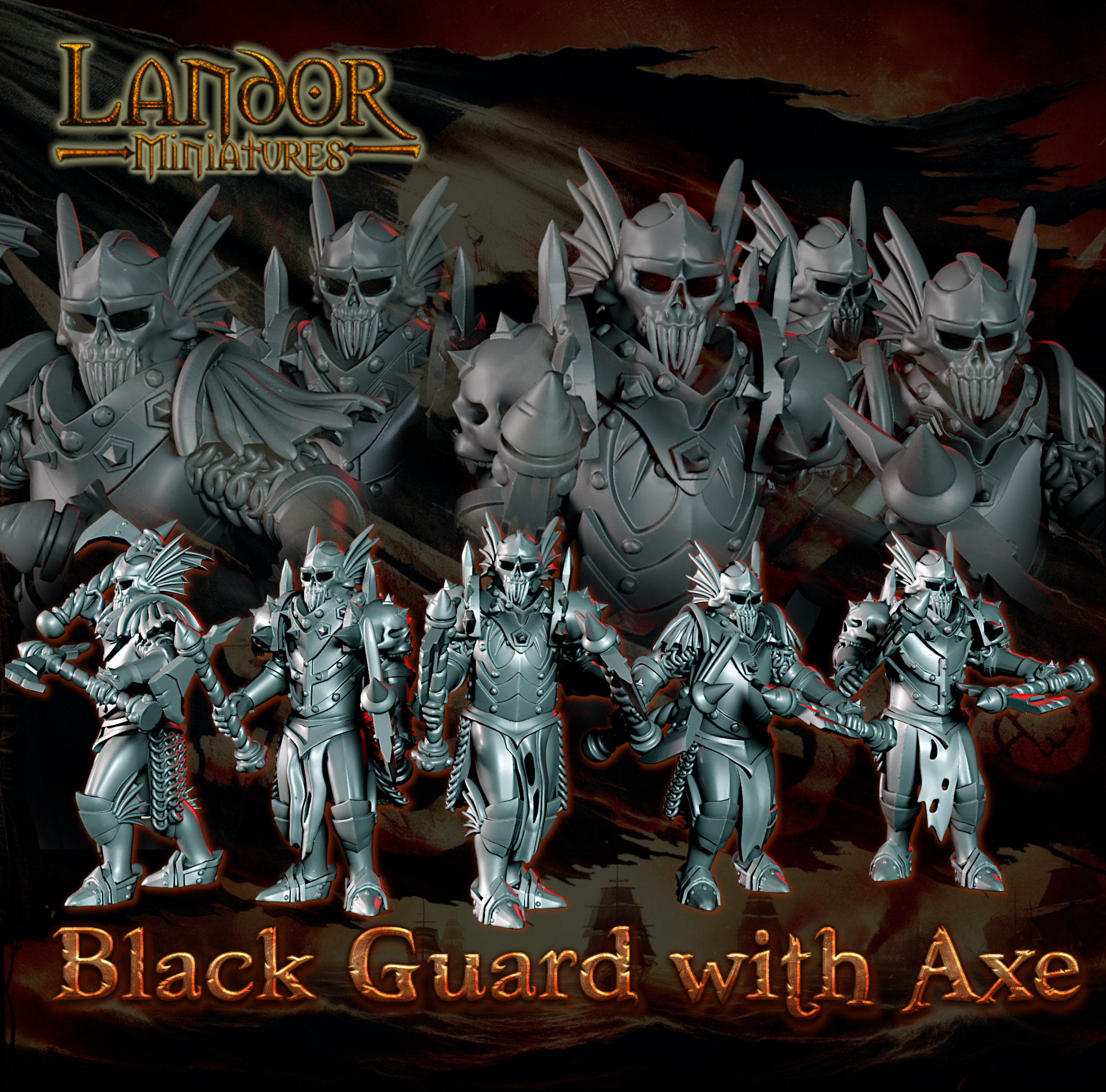 Black Guard with Axe